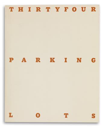 EDWARD RUSCHA. Twentysix Gasoline Stations * Various Small Fires and Milk * Every Building on the Sunset Strip * Thirtyfour Parking Lot